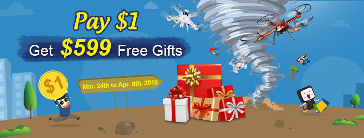 Pay $1, Get $599 Free Gifts