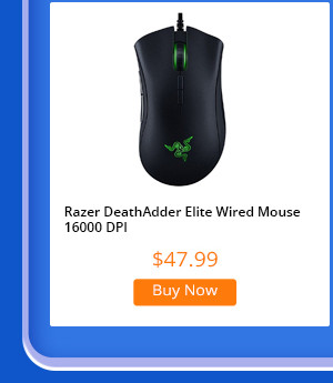 Razer DeathAdder Elite Ergonomic Wired Gaming Mouse