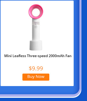 Creative Mini Handheld Leafless Fan White